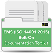 ISO 14001 - 2015 EMS Documentation Toolkit Bolt-on