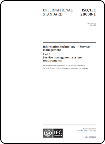 ISO/IEC 20000-1:2018